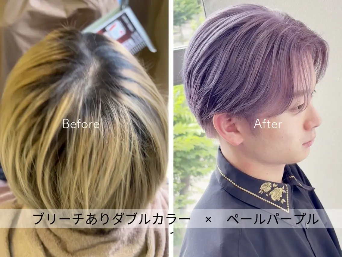 ショート パープルカラー SARAJU 仁川店【カラー特化】のヘアスタイル