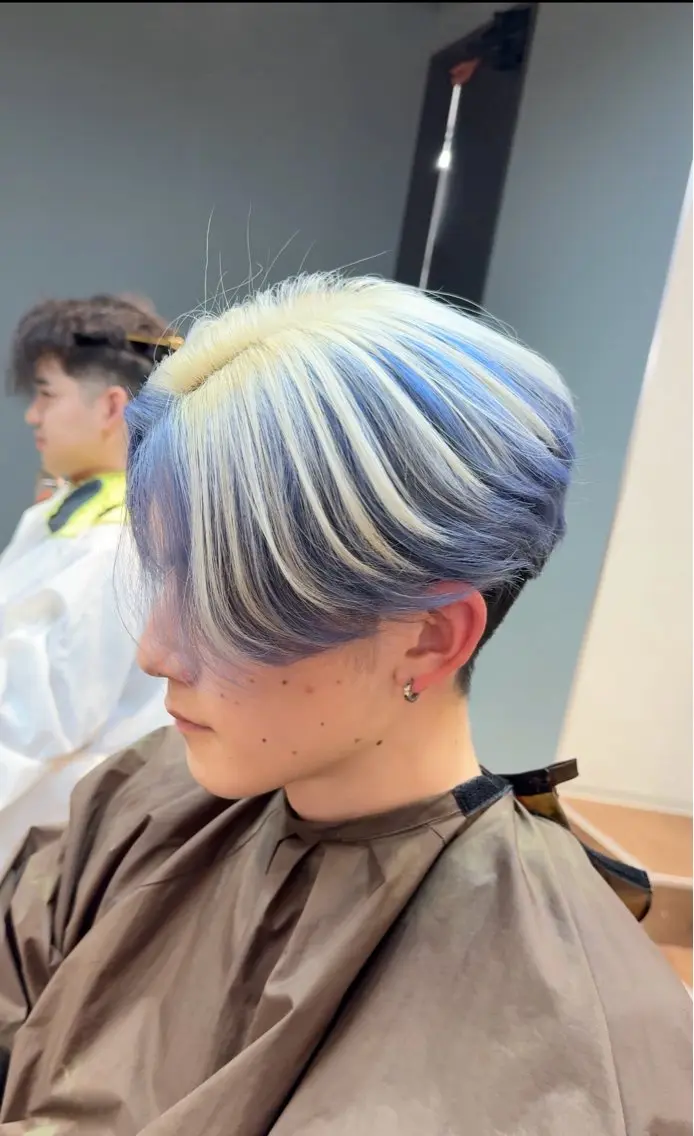 カラー メンズ カット ヘアカラー トリートメント 岡本 太陽☀️のヘアスタイル