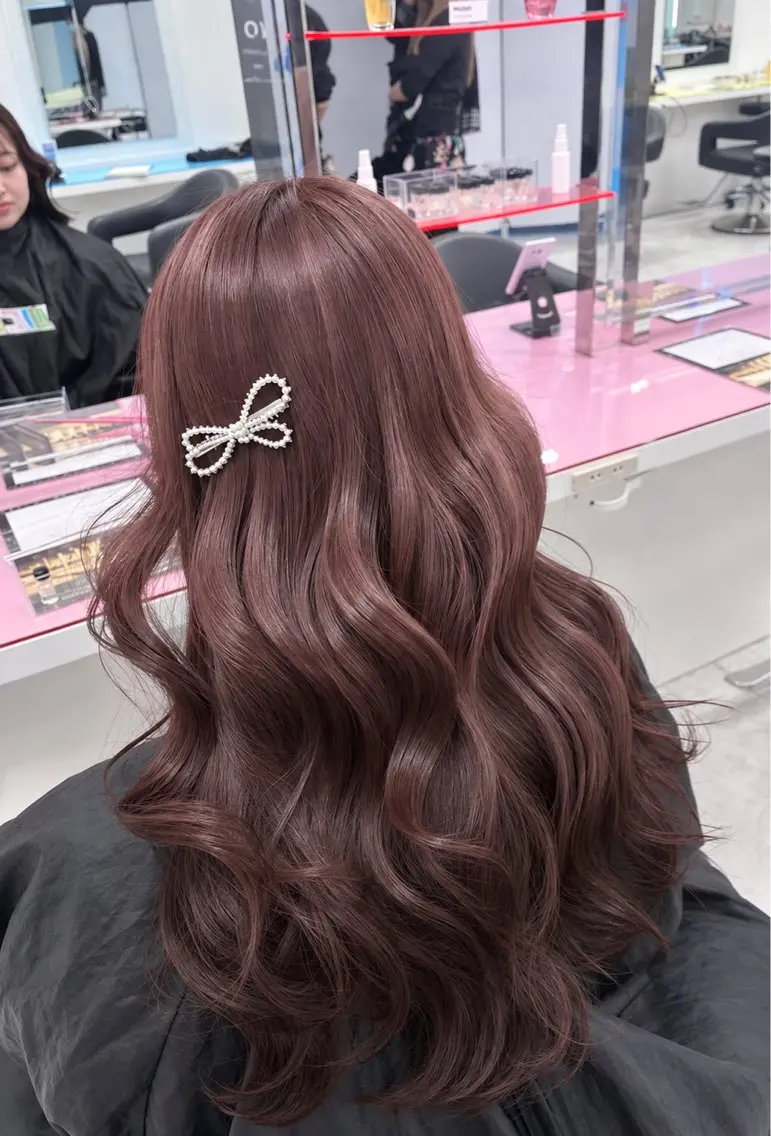 セミロング ヘアカラー ゆるふわガーリー原宿 🍓かいのヘアスタイル