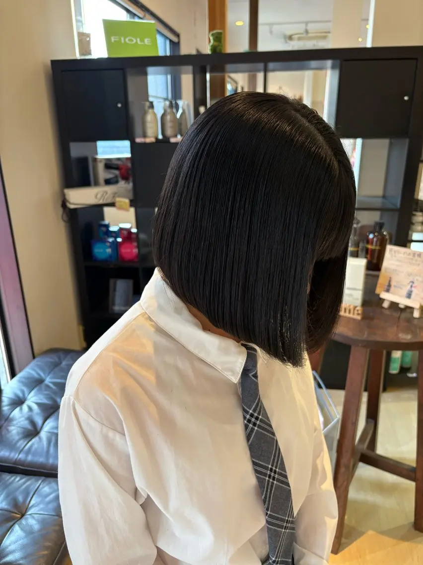 ショート ボブパーマ/ スズキユウナのヘアスタイル