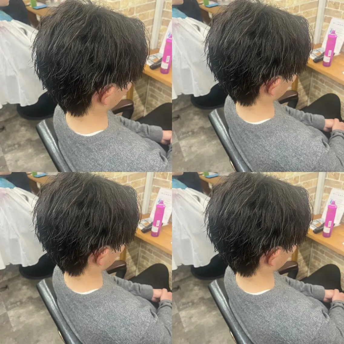 パーマ メンズ カット パーマ トリートメント ヘアセット ✨美髪改善 特化✨ユウヤ🇰🇷のヘアスタイル