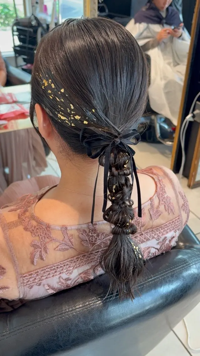お呼ばれヘアセットの写真
