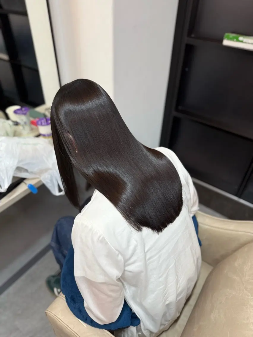 ロング トリートメント 縮毛矯正 ヘッドスパ 髪質改善/縮毛矯正 アンナ🍊のヘアスタイル