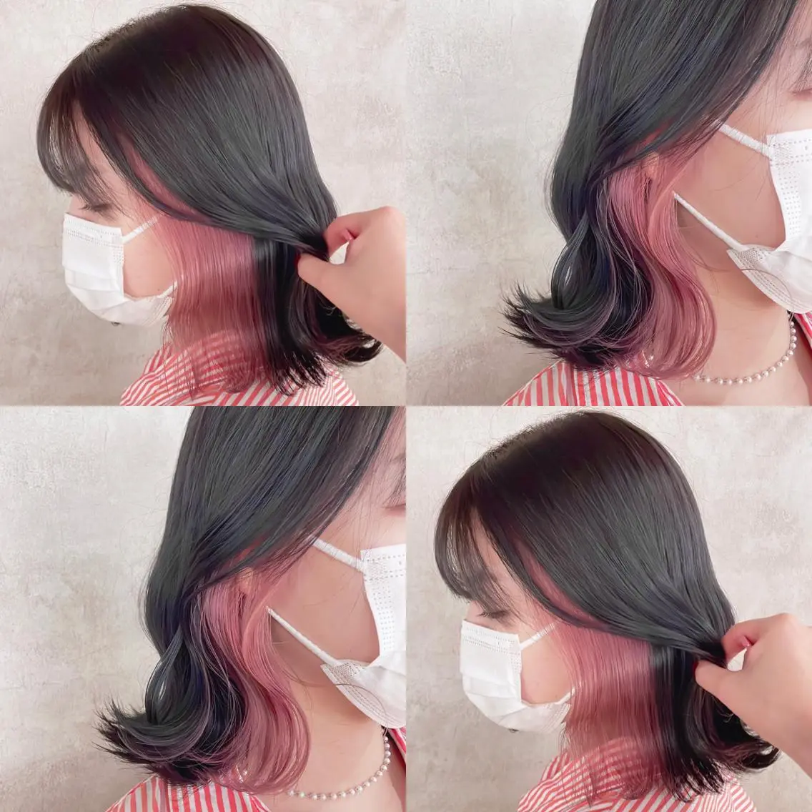 カラー インナーカラー ヘアカラー トリートメント 渋谷:インナーカラー /🍒エリカ🍒のヘアスタイル