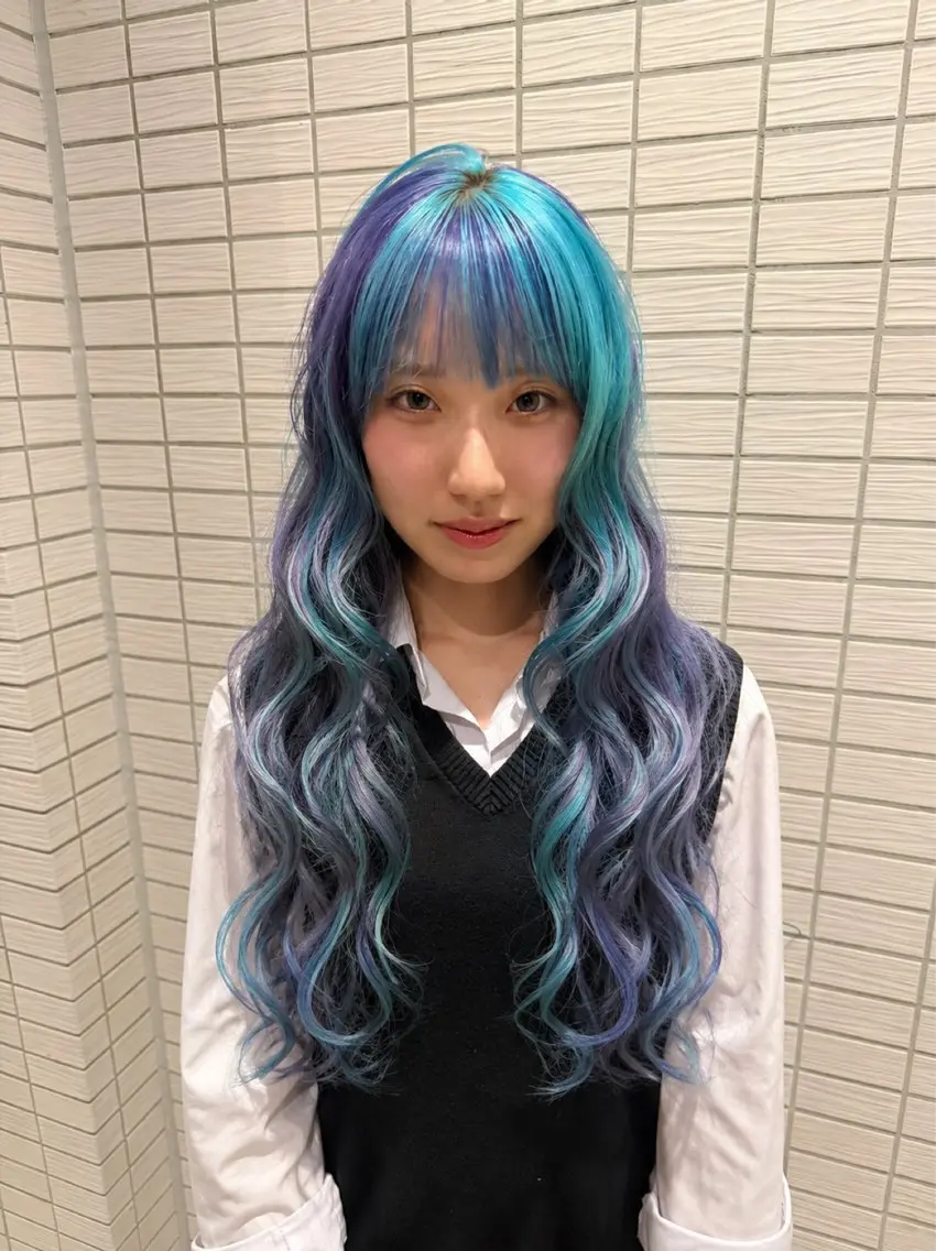 ロング カラー 【暖色カラー+色持ち 重視】💟まなみのヘアスタイル