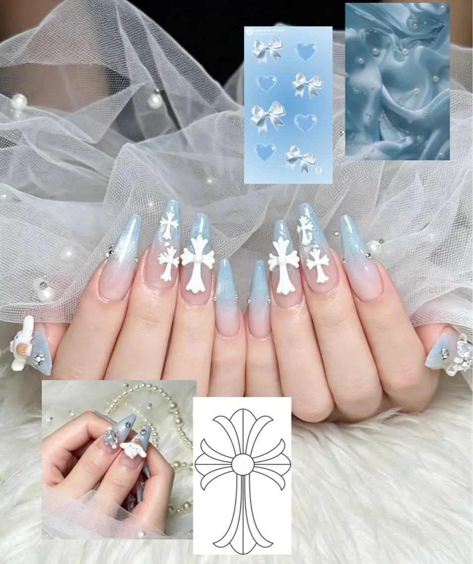 ネイル オーロラネイル グラデーション キラキラネイル 韓国ネイル ロングネイル ハンドネイル NEM.nail studio 京都店のネイルデザイン