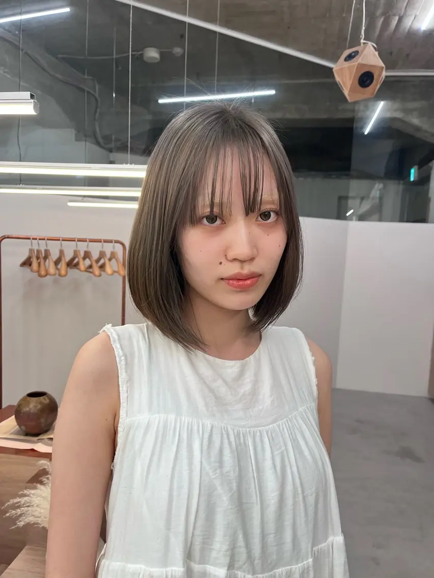 【ボブ、ミディアム🧞】ブリーチありダブルカラー‼️の写真