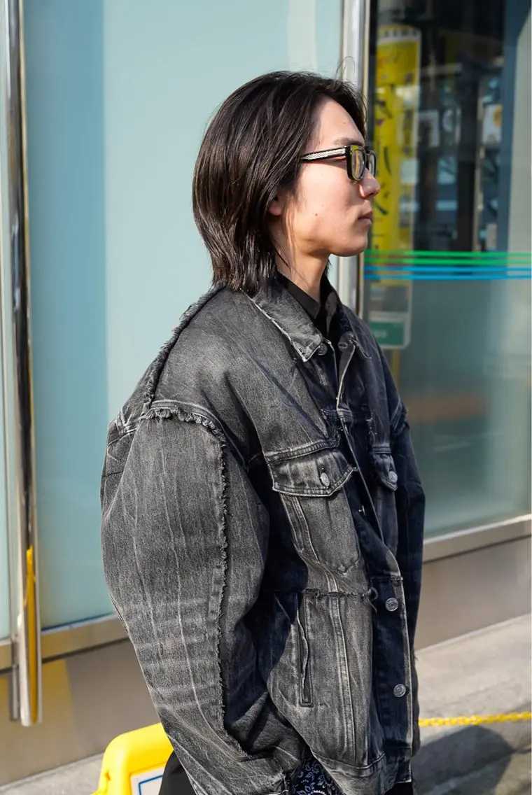 ロング メンズ 千葉 慎也のヘアスタイル