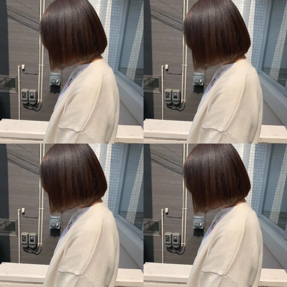 ミディアム カラー 艶髪・酸性ストレート フリツのヘアスタイル