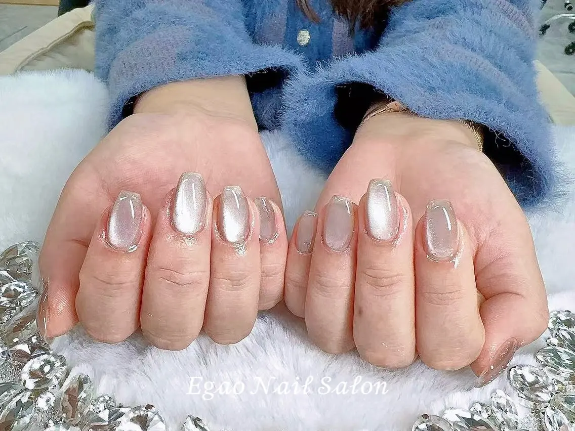 ネイル アートネイル フットネイル フレンチネイル ジェルネイル 持ち込み ハンドネイル EGAO NAIL 錦糸町店のネイルデザイン
