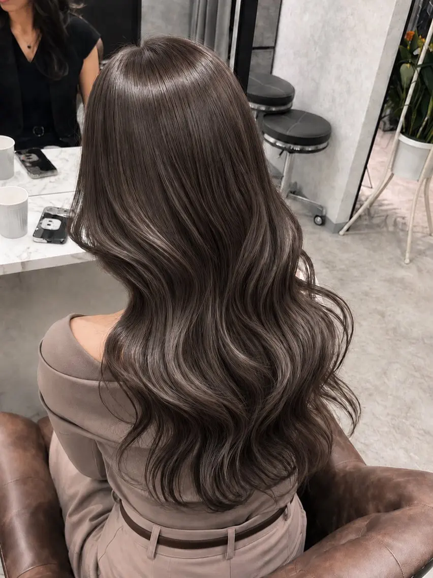 セミロング カラー ヘアカラー トリートメント 🦋透明感カラー✖️ 髪質改善🦋光希のヘアスタイル