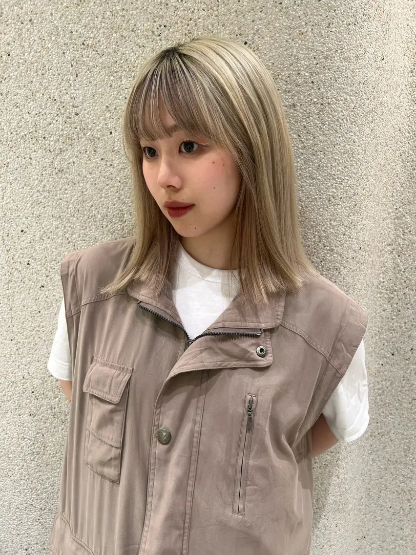 ミディアム M E I  🪷 似合わせヘルシーヘアのヘアスタイル