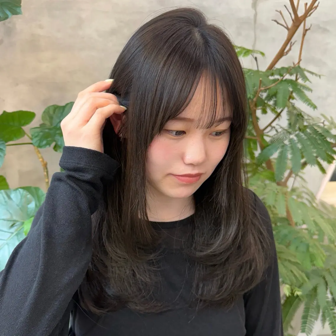 ロング レイヤーカット カット ELIN hair Nanamiのヘアスタイル