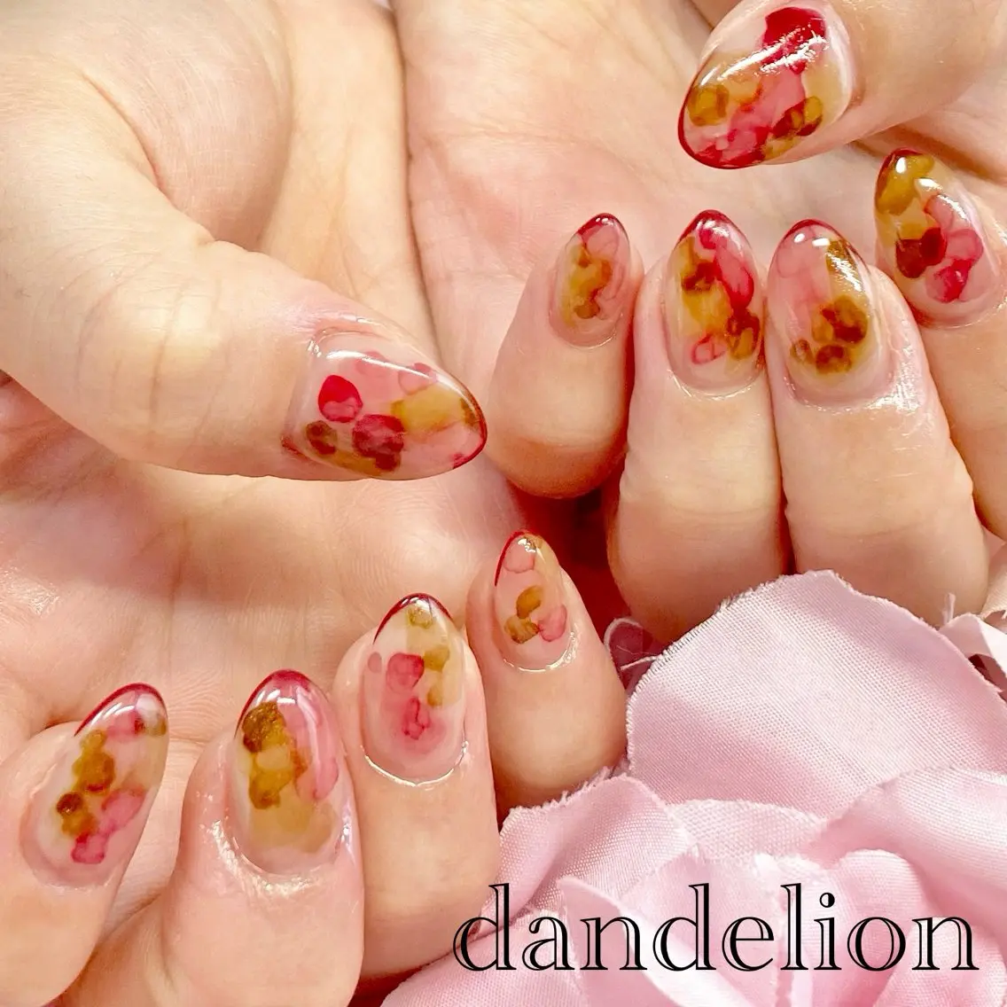 ネイル ハンドネイル ハンドケア dandelion ダンデライオンのネイルデザイン