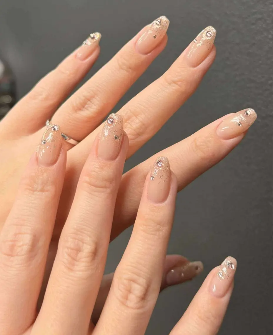 ネイル 韓国ネイル 持ち込み ニュアンスネイル ネイルチップ 冬ネイル LISA ANA.CHUOのネイルデザイン
