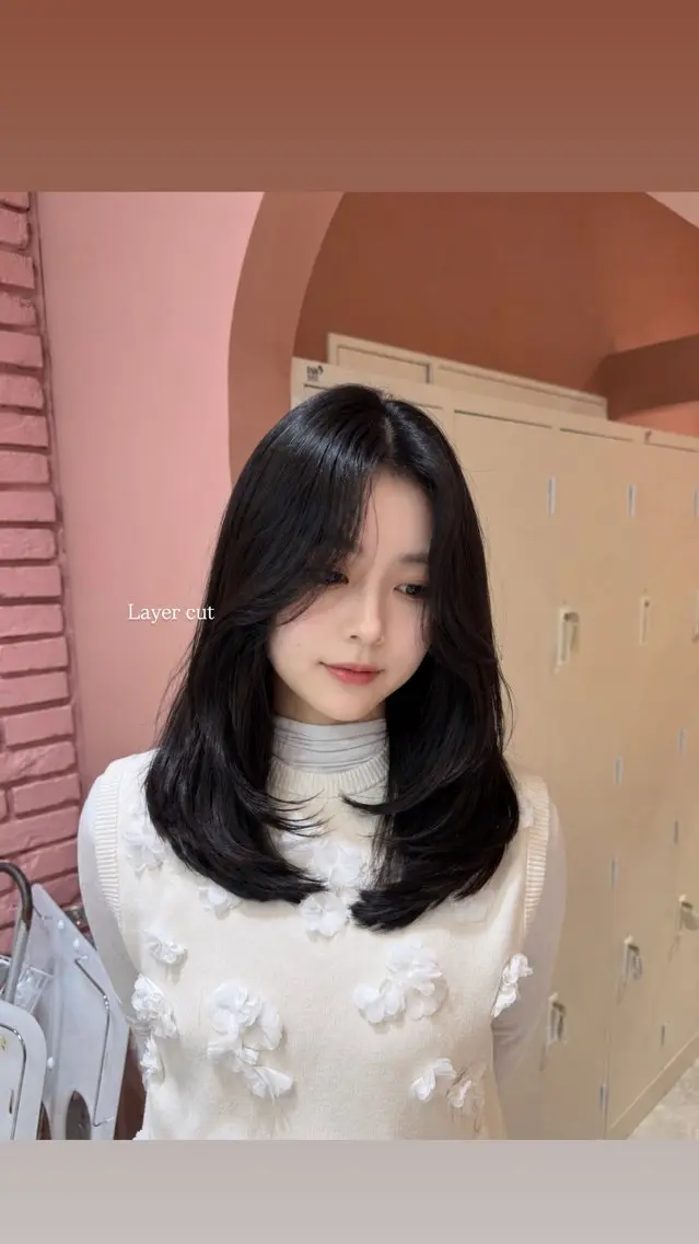 ロング カット ヘアカラー トリートメント 山本 望華のヘアスタイル