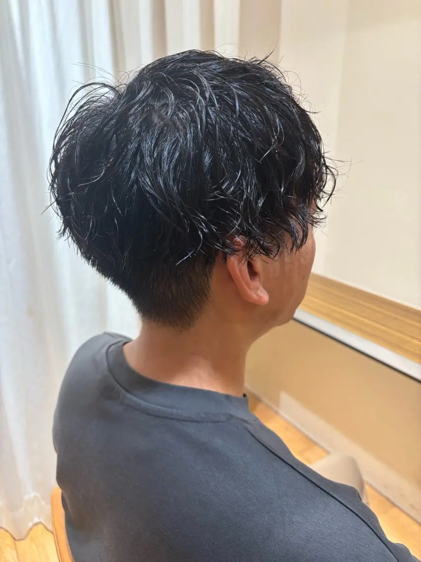 パーマ メンズ カット パーマ おもだか　がく /横須賀中央のヘアスタイル