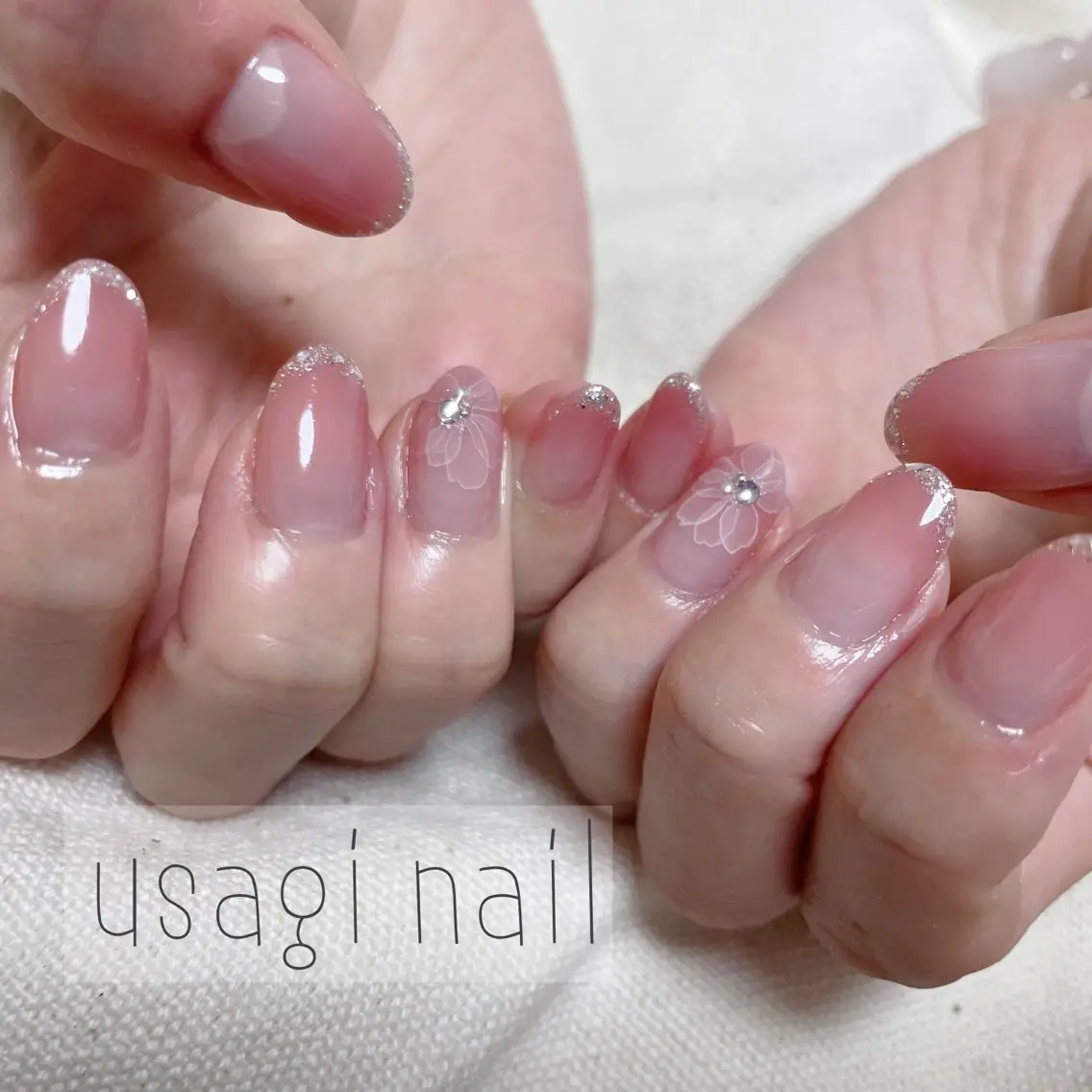 ネイル ブライダルネイル usagi nailのネイルデザイン