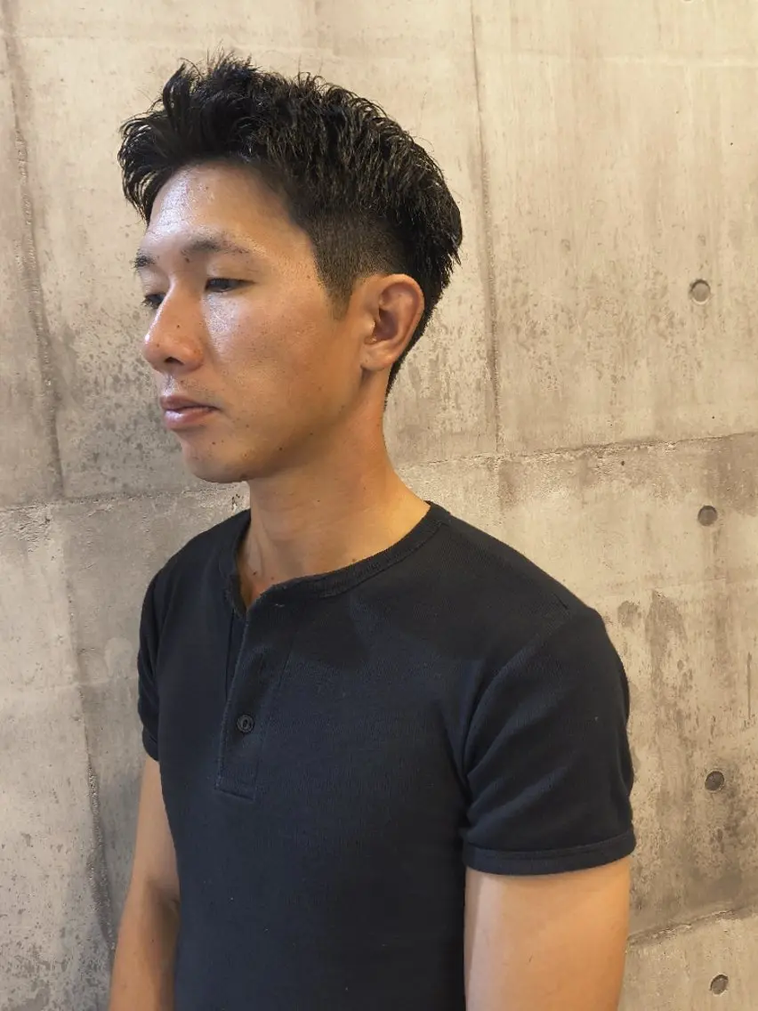 ショート メンズ 吉岡 天星のヘアスタイル