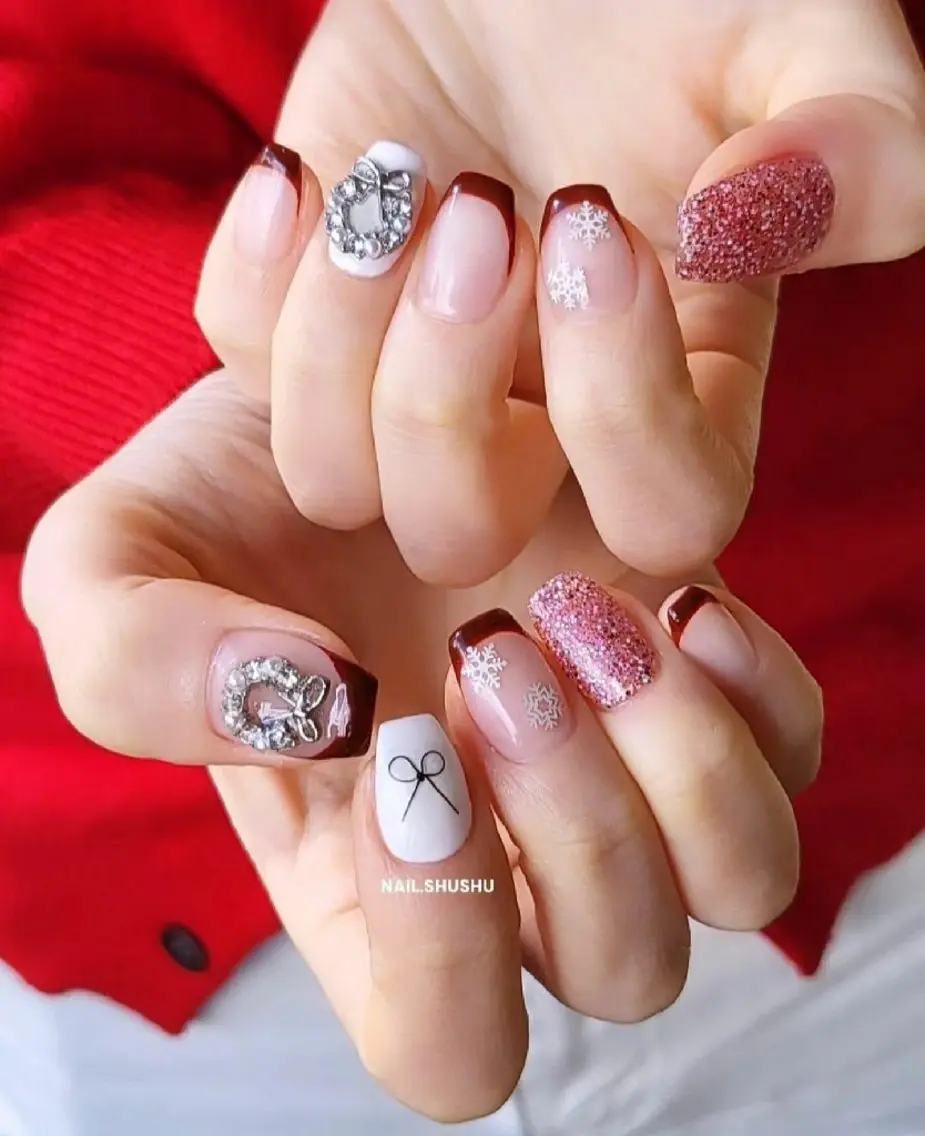 ネイル 持ち込み ニュアンスネイル ワンカラーネイル シンプルネイル 冬ネイル ハンドネイル 3dパーツ/流行り 👧shushu❤️のネイルデザイン