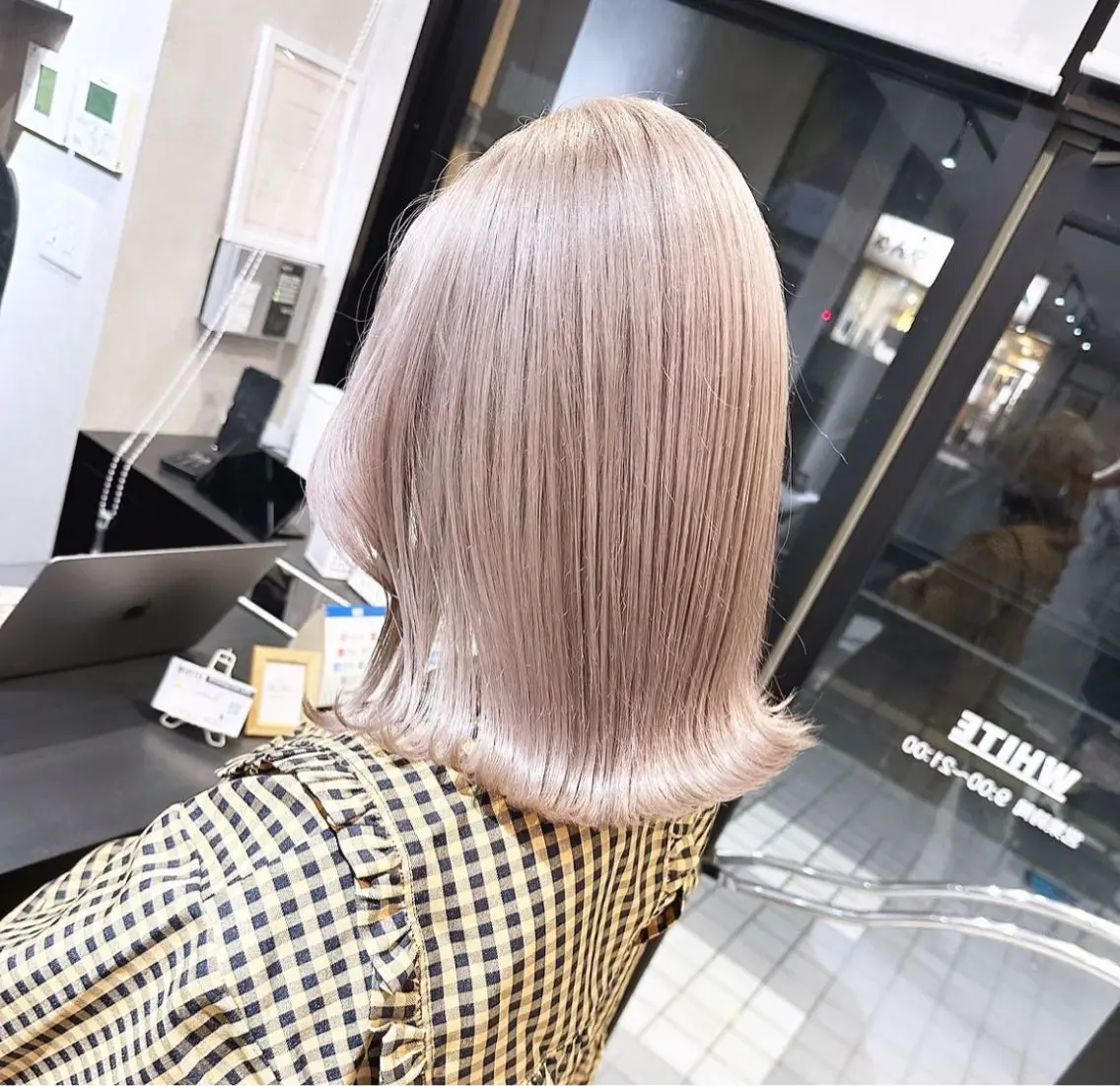 ミディアム ヘアカラー 透明感カラー/ 冨永隆誠のヘアスタイル