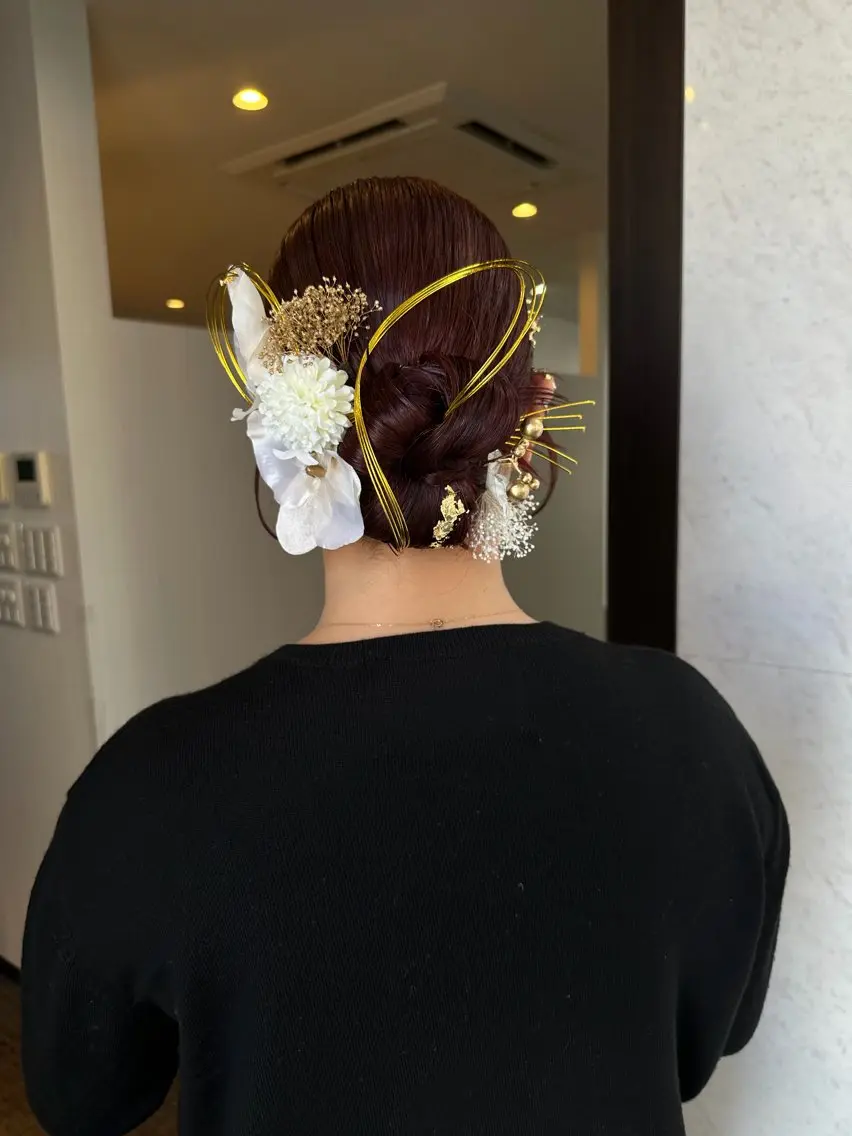 ヘアアレンジ 成人式 村田 菜摘のヘアスタイル