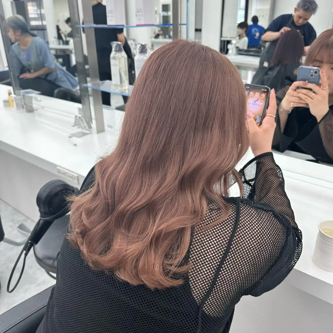 セミロング カラー 似合わせstyle ❤︎misaki❤︎のヘアスタイル