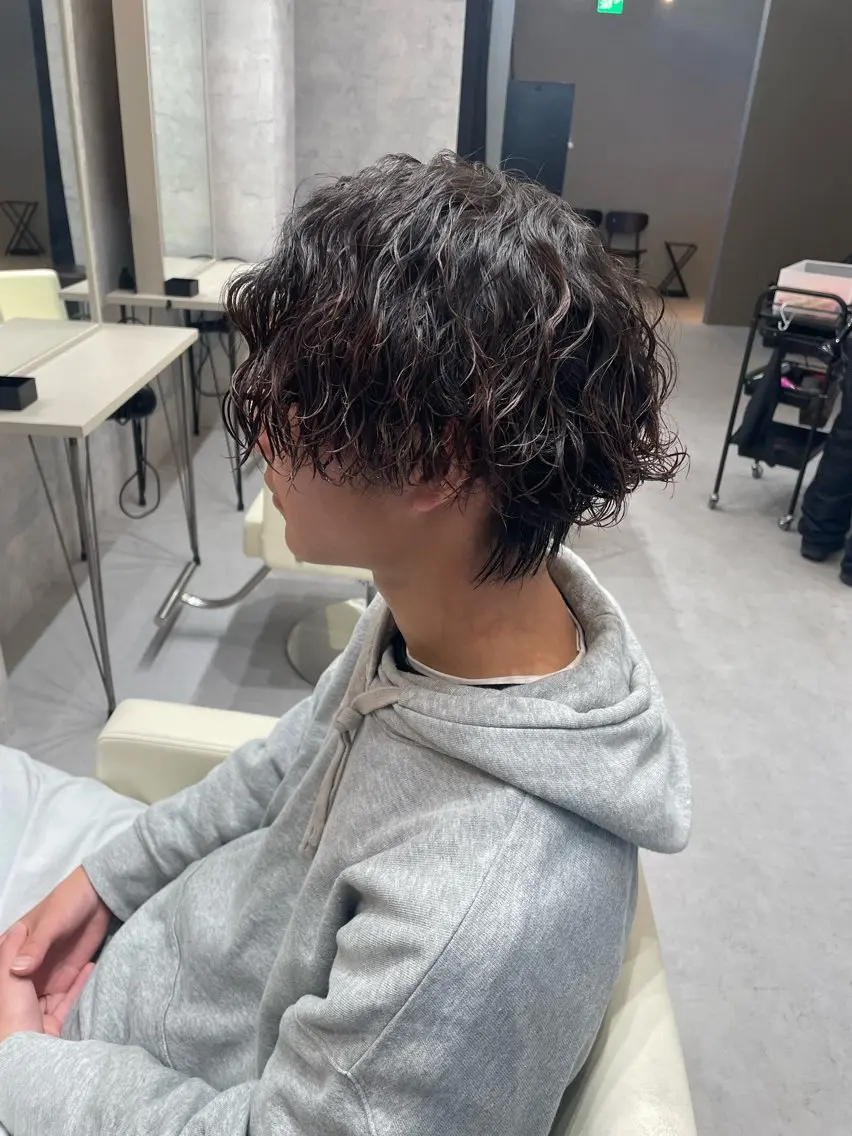 メンズ パーマ ブリーチ守口 rikiyanのヘアスタイル