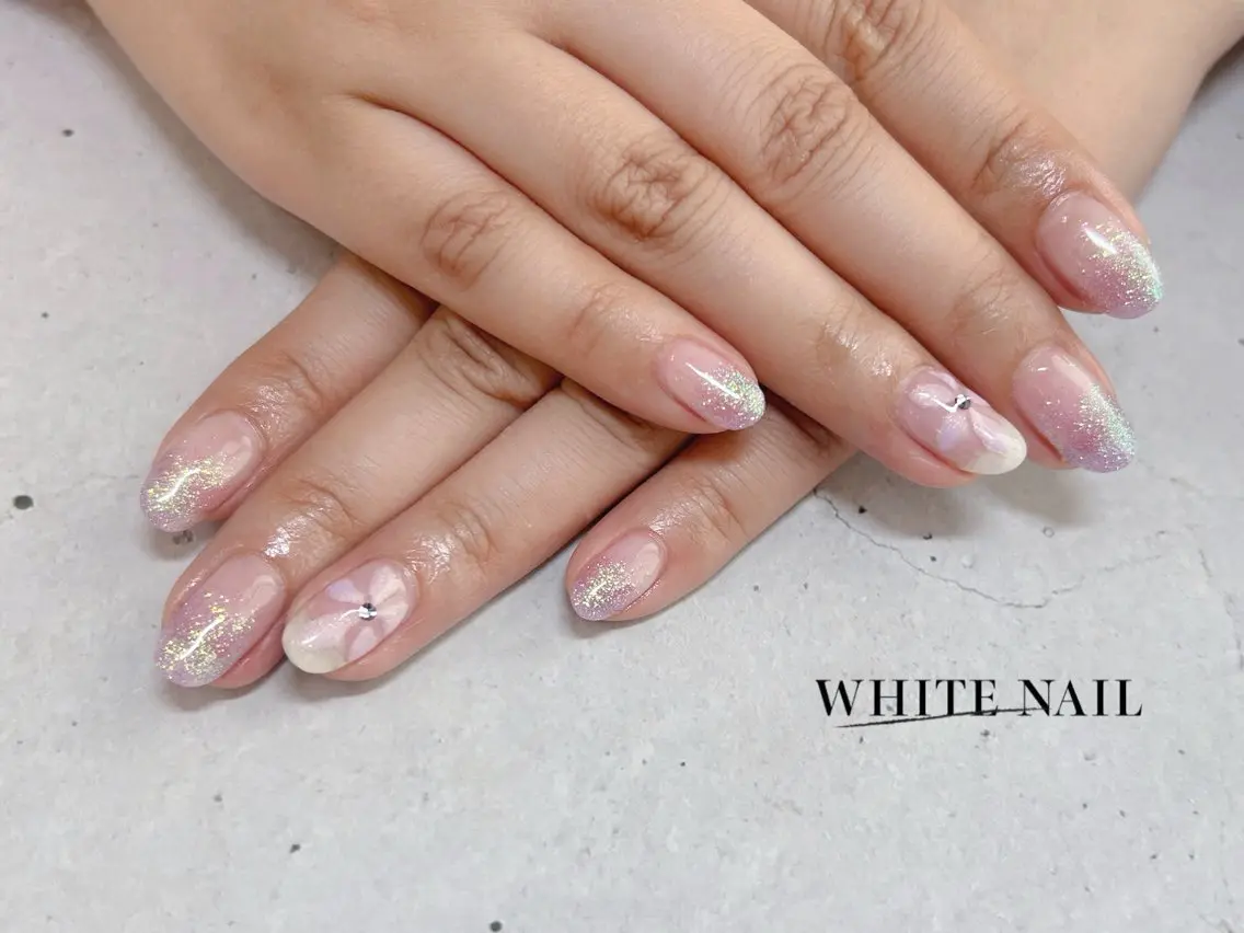 ネイル ハンドネイル WHITE NAIL ホワイトネイルのネイルデザイン