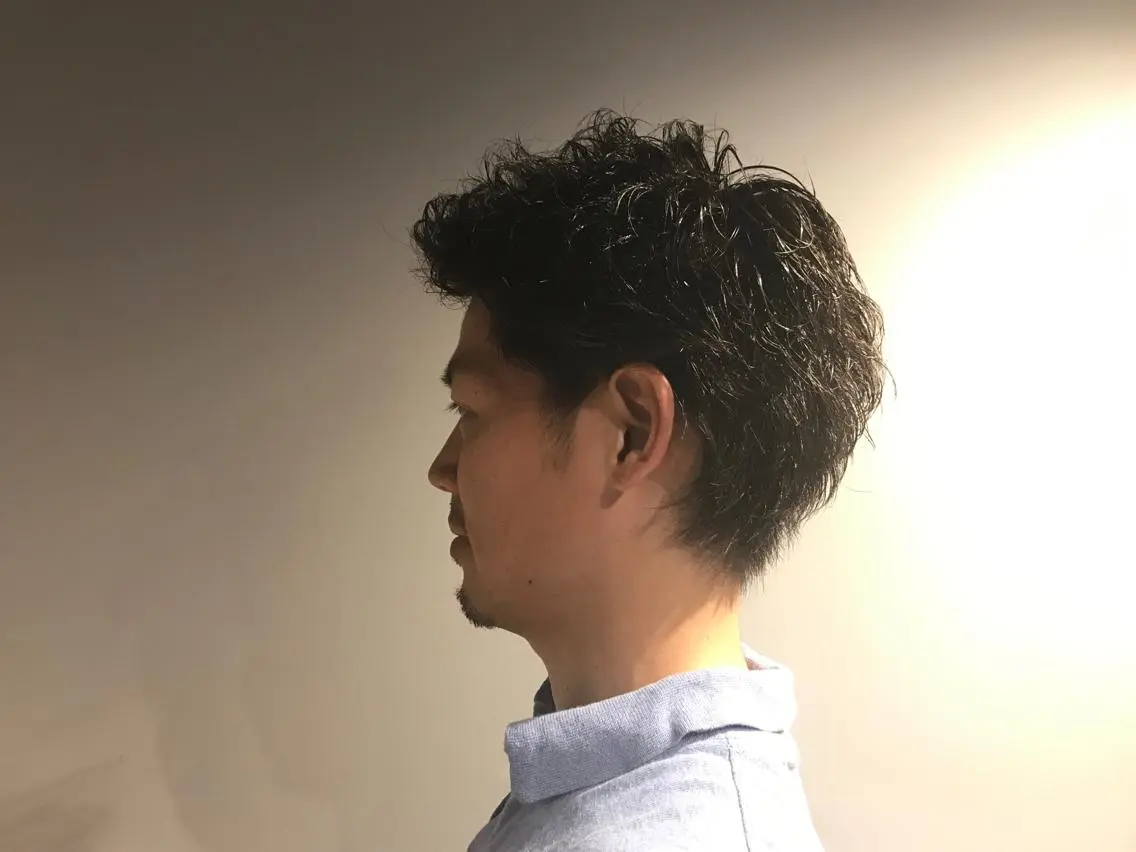 メンズカット+パーマの写真