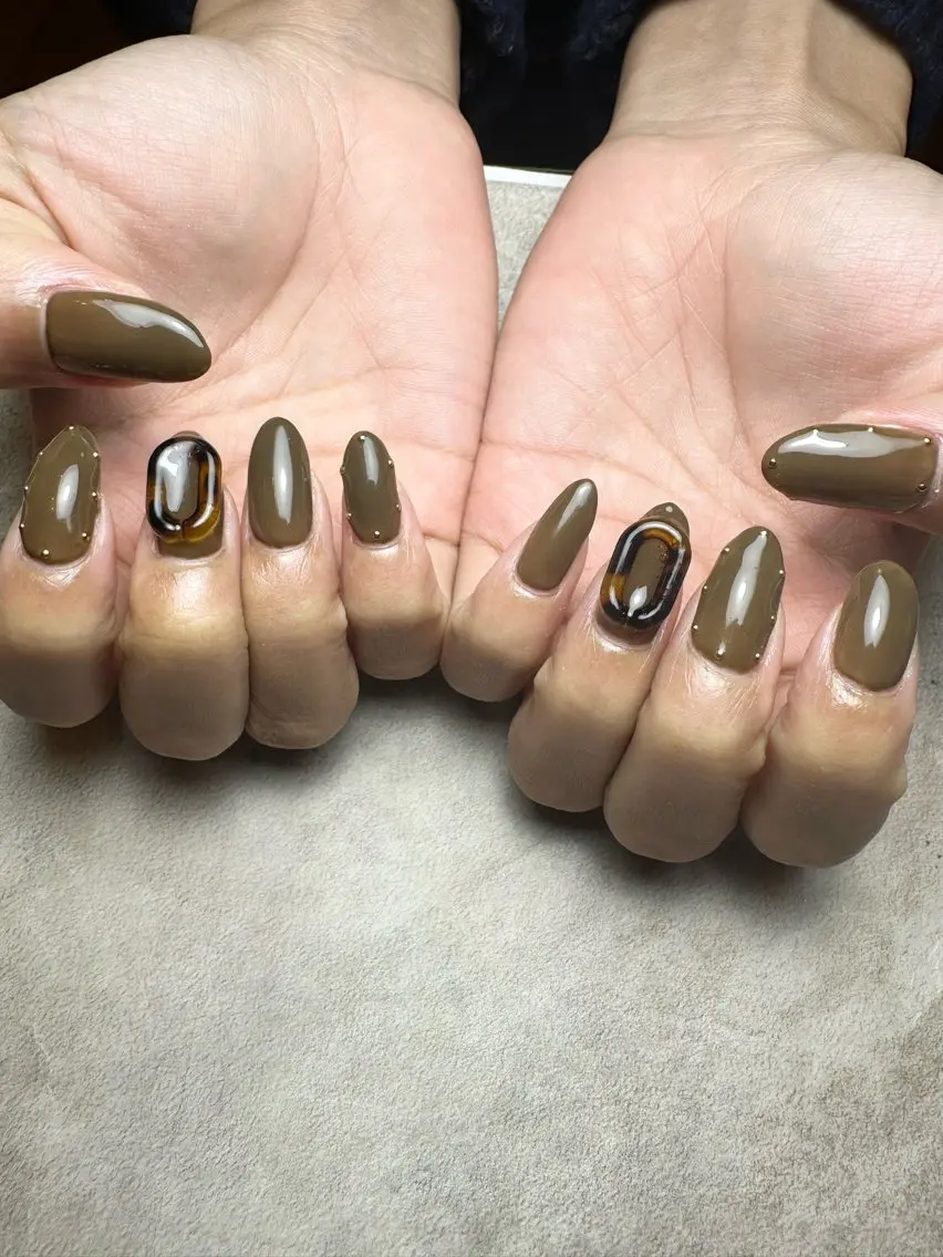 ネイル グリーン nailroom Anmie.のネイルデザイン