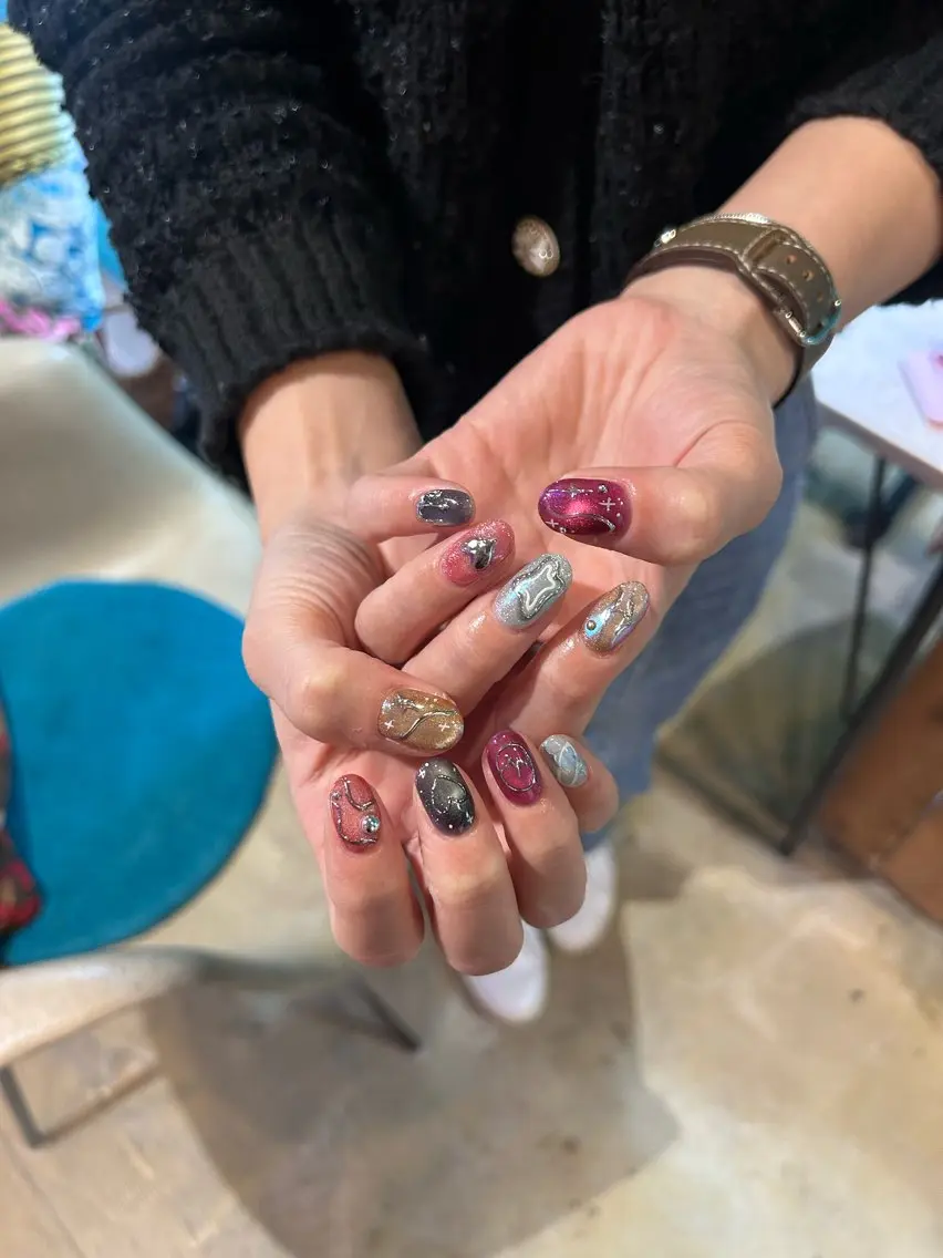 ネイル ハンドネイル kirakira omemeのネイルデザイン
