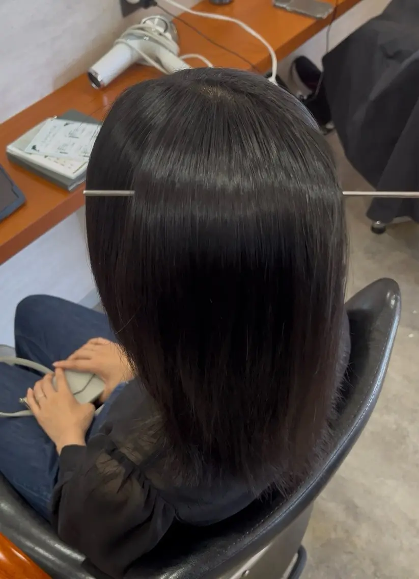 ショート 縮毛矯正 狩野 竜生のヘアスタイル