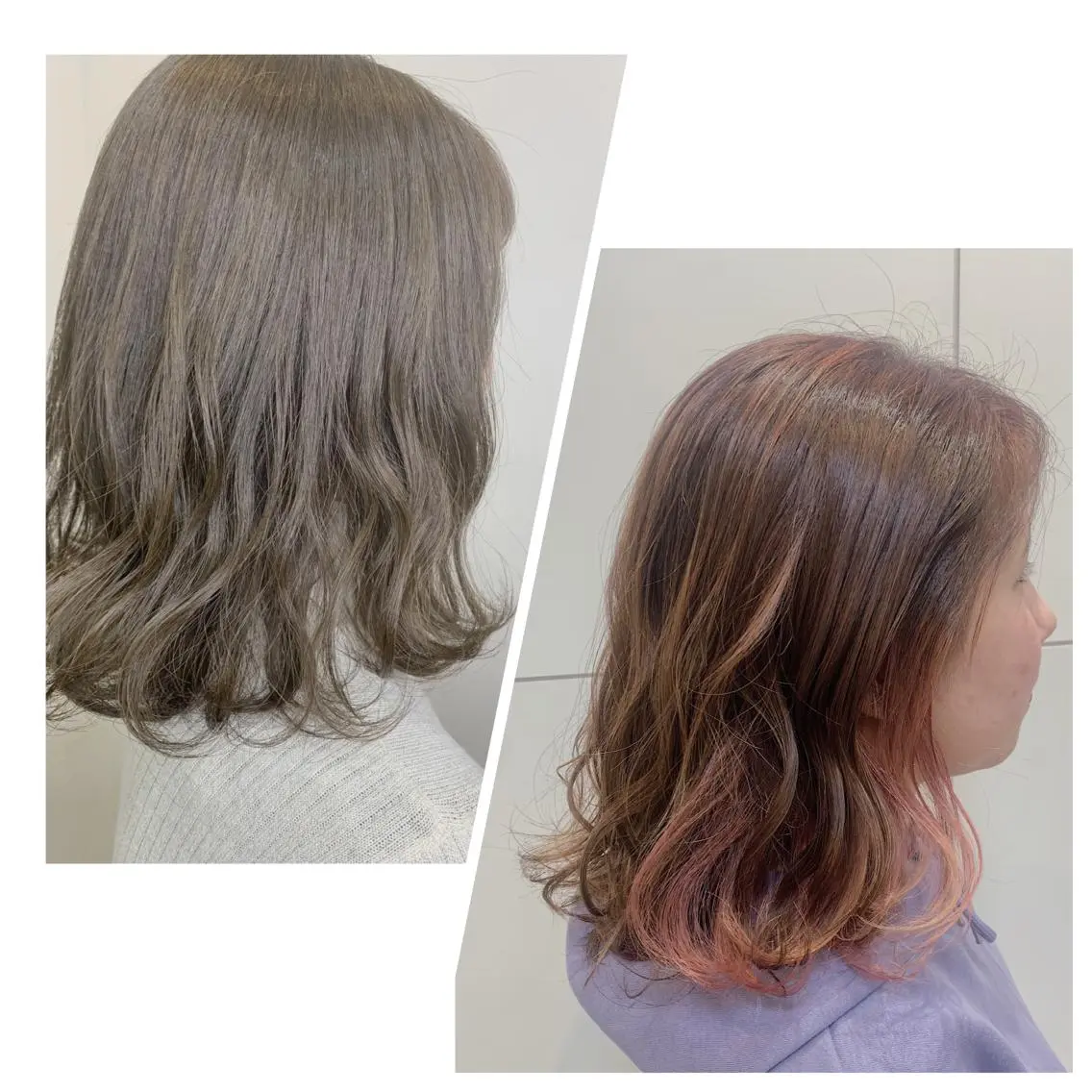 ミディアム ヘアカラー トリートメント 頭皮×髪質改善 透明感カラー💎中村のヘアスタイル