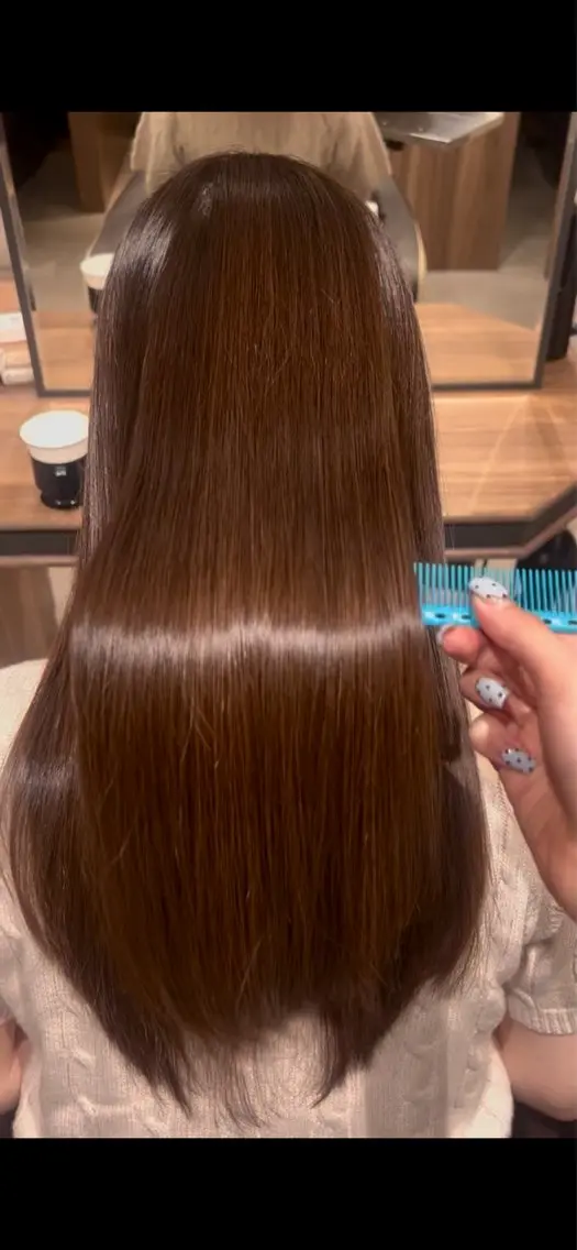ロング ヘアカラー トリートメント ちもも 🩵ྀིのヘアスタイル