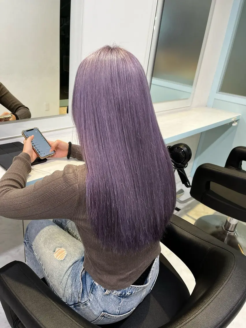ロング カラー ヘアカラー トリートメント ブリーチカラー 🩵MIZUKIのヘアスタイル