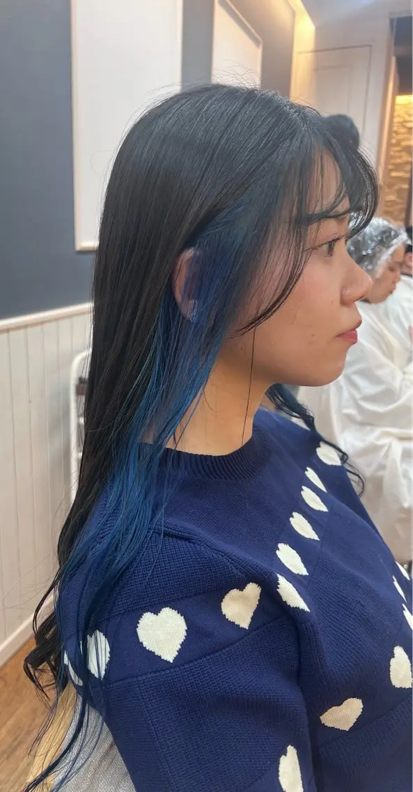 ロング カラー カット ヘアカラー トリートメント ✂︎HITOMI✂︎ 副店長のヘアスタイル