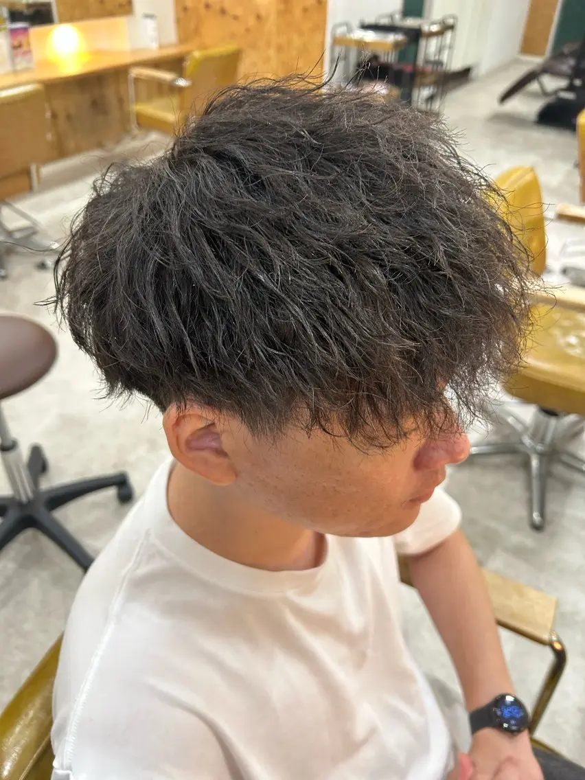 パーマ ヘアアレンジ メンズ カット パーマ 《外国人風ヘア特化》 早川 愛斗のヘアスタイル