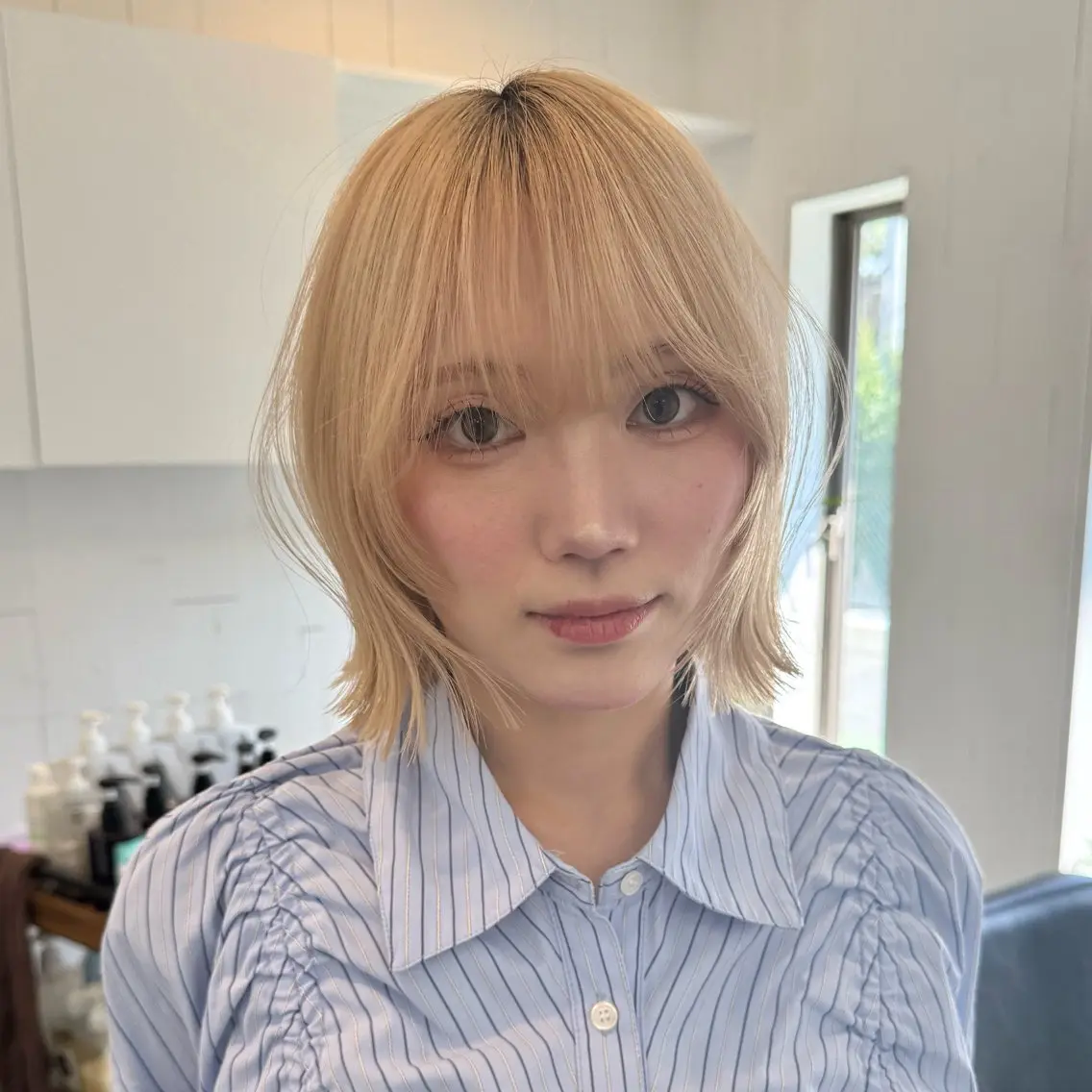 ミディアム 『新潟でトレンド ヘアなら僕』あいるのヘアスタイル