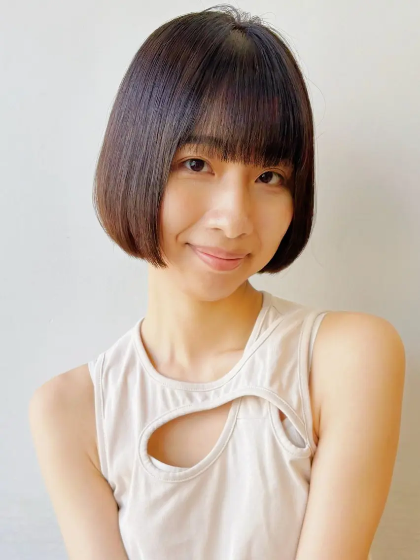 カラー ボブ ボブ/ミディアム 親しみやすさ/さくらのヘアスタイル