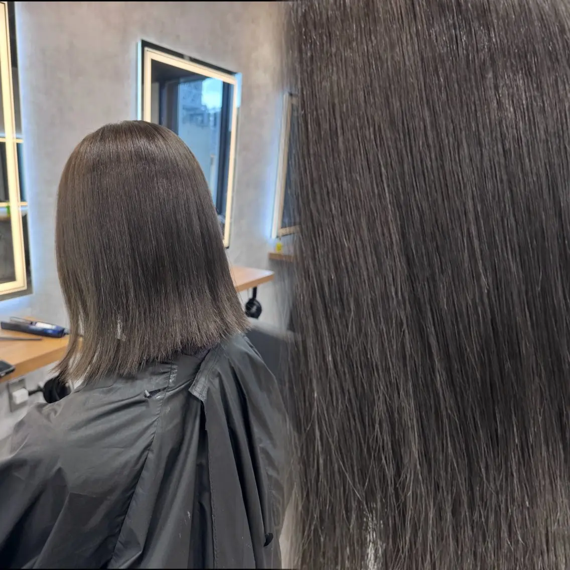 カラー ブリーチ 透明感カラー ダブルカラー オリーブカラー ヘアカラー トリートメント 札幌韓国風艶カラー 🎀𝐒𝐀𝐇𝐎のヘアスタイル