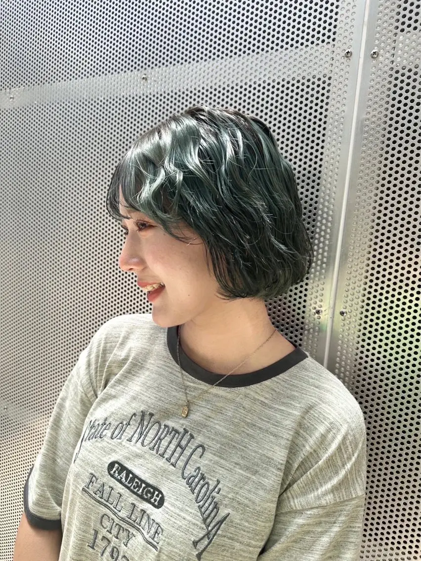 ショート カラー ヘアカラー トリートメント 木村 心海☆明石のヘアスタイル