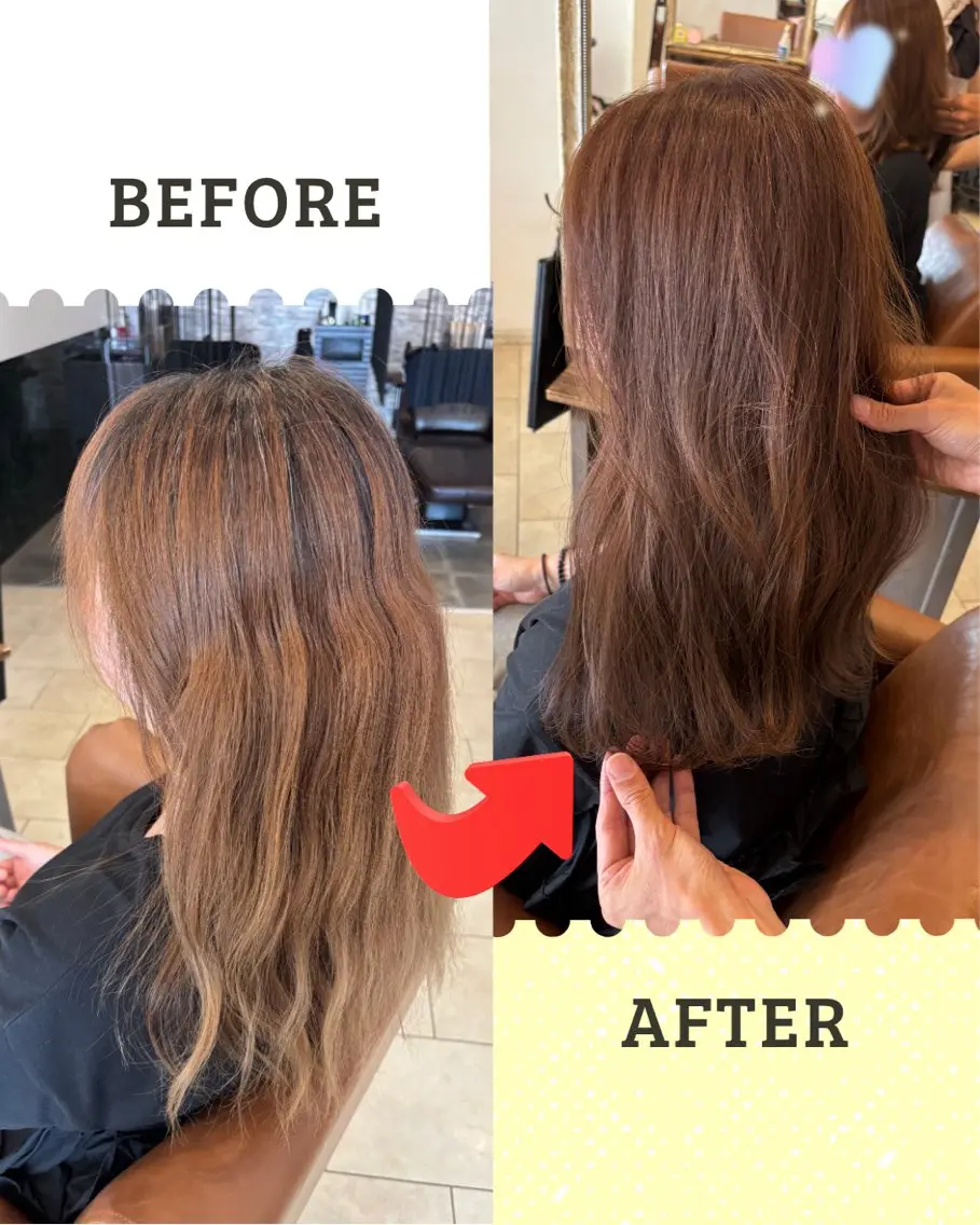 カラー ベージュカラー ヘアカラー 沖本 あやののヘアスタイル