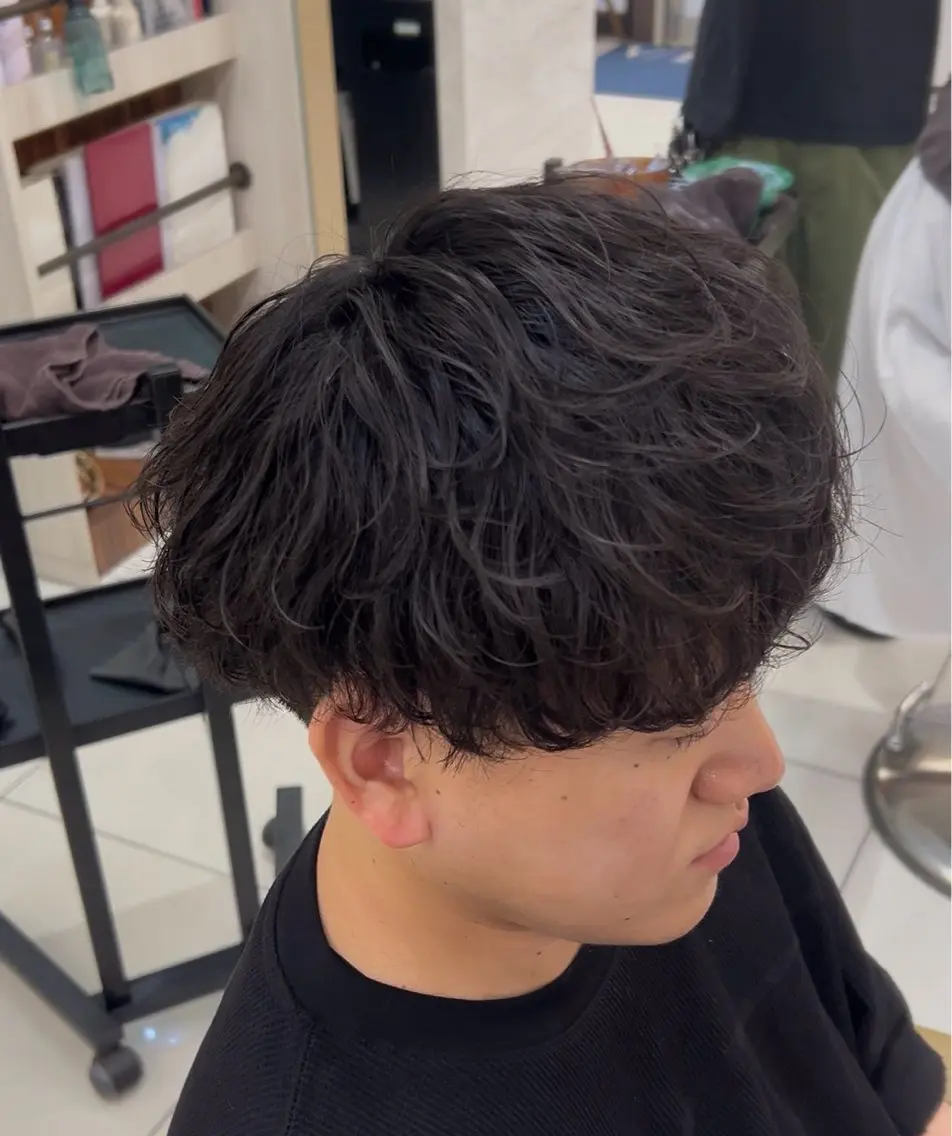 ミディアム ミディアムパーマ 星加 理希のヘアスタイル
