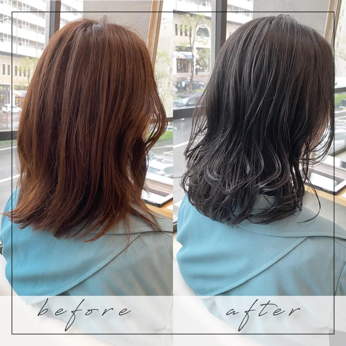 ミディアム くせ毛×ショート 上岡勇祐のヘアスタイル
