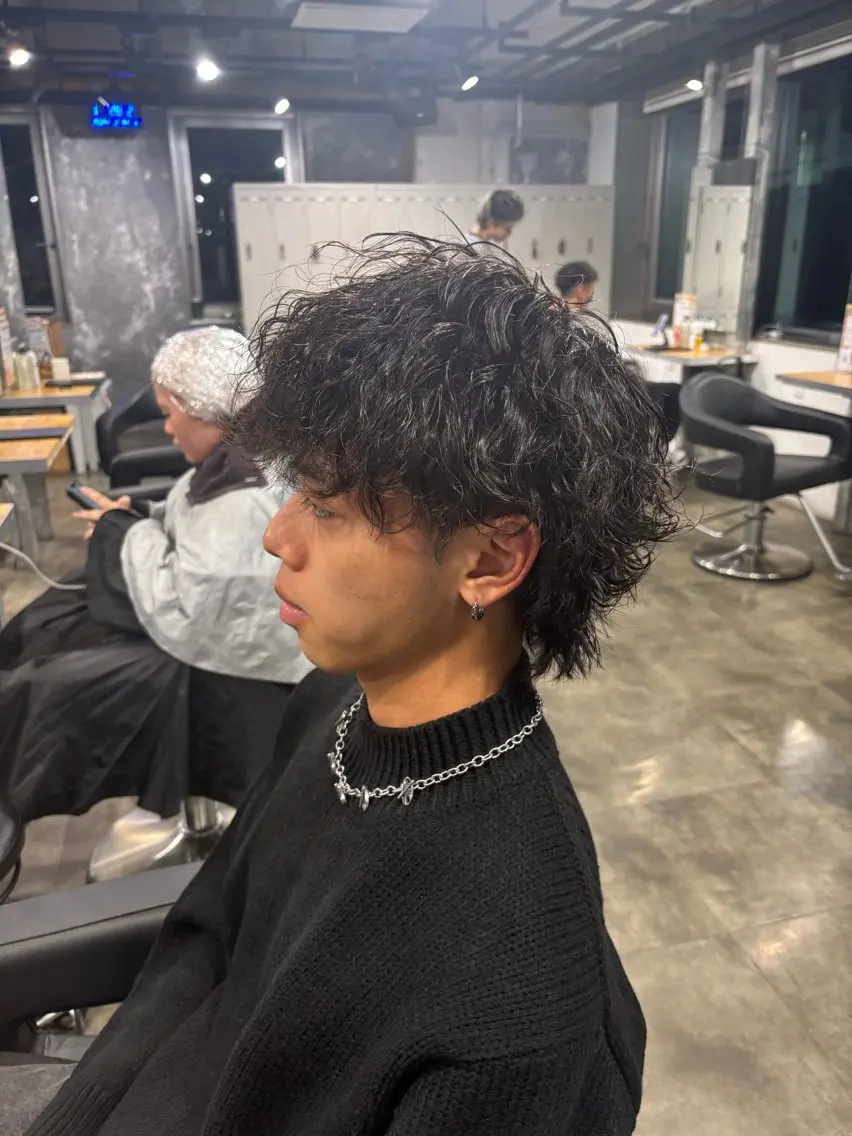 メンズ カット パーマ 🪽直毛男子の救世主 🪽フェザーパーマのヘアスタイル