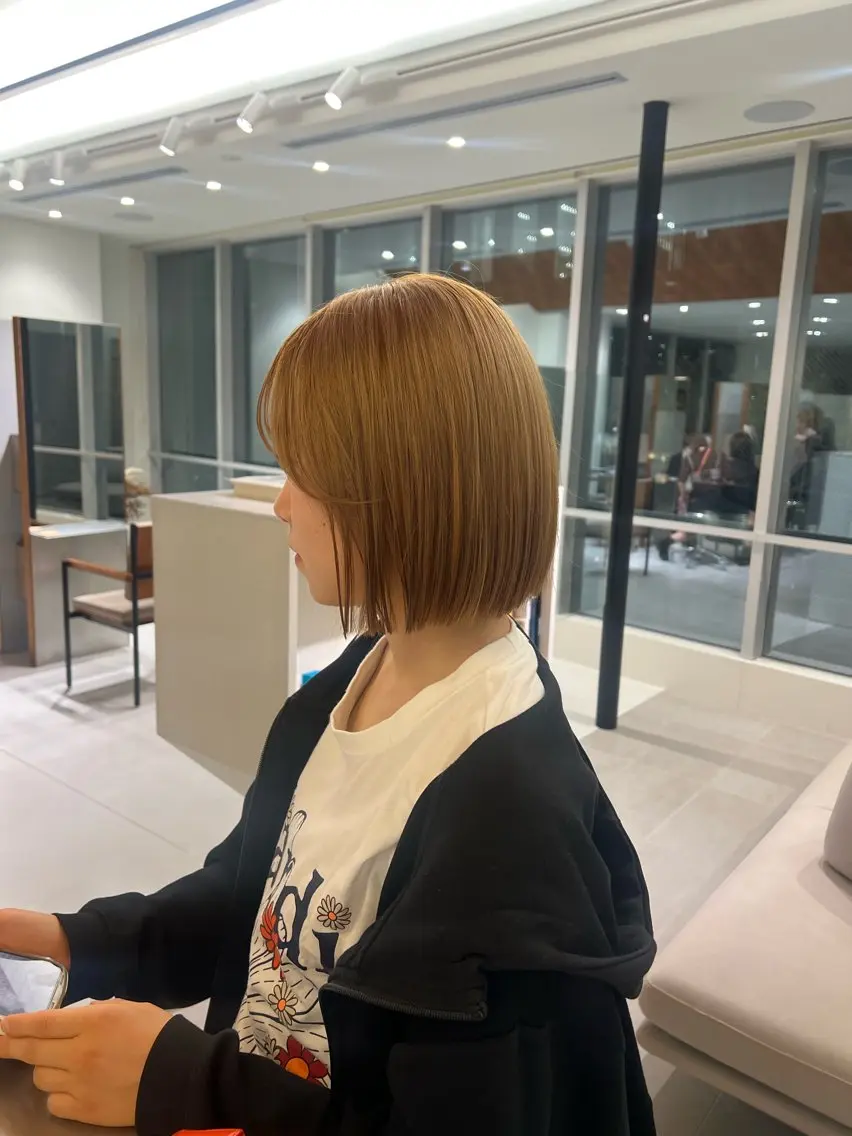 メンテナンスに💇🏼‍♀️ブリーチリタッチ+カラー+トリートメント🏳️‍⚧️の写真