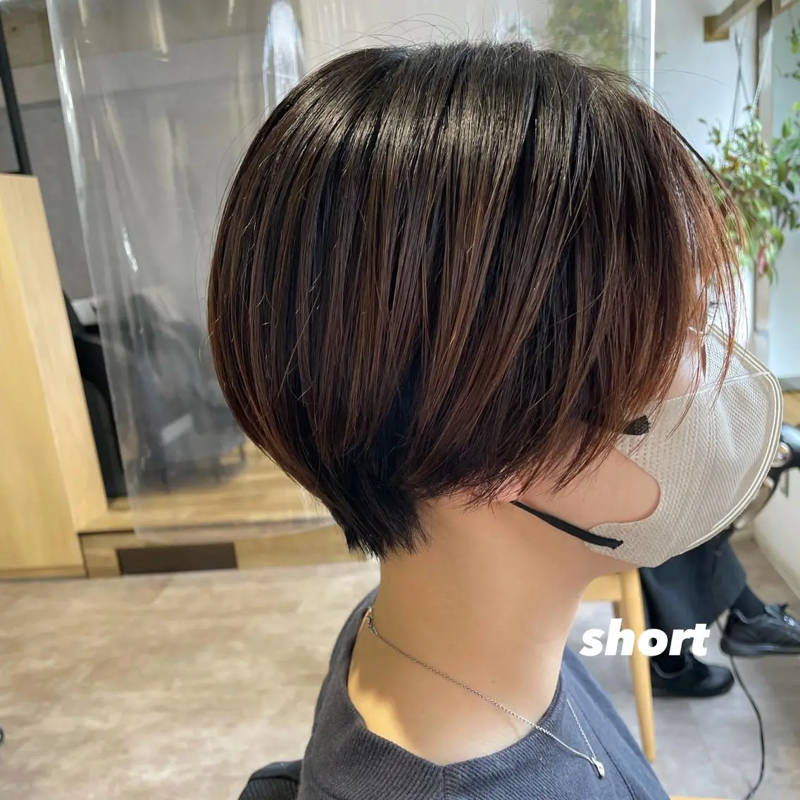 ショート カラー パーマ ヘアアレンジ ショートヘア カット ヘアカラー トリートメント 🌿AMANE🌿 sakiのヘアスタイル