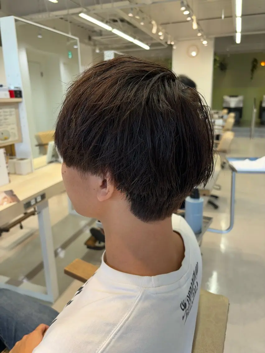 メンズ ビジネス フェードカット マッシュ スキンフェード ツーブロック カット ニュアンスパーマ/ フェザー/マッシュのヘアスタイル