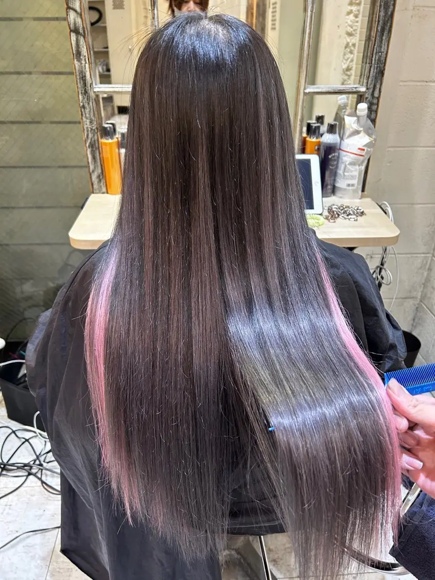 ロング カラー 6Dエクステ 板橋店のヘアスタイル